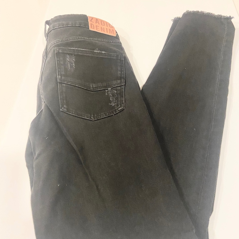 Zadig and Voltaire Black Distressed Jeans